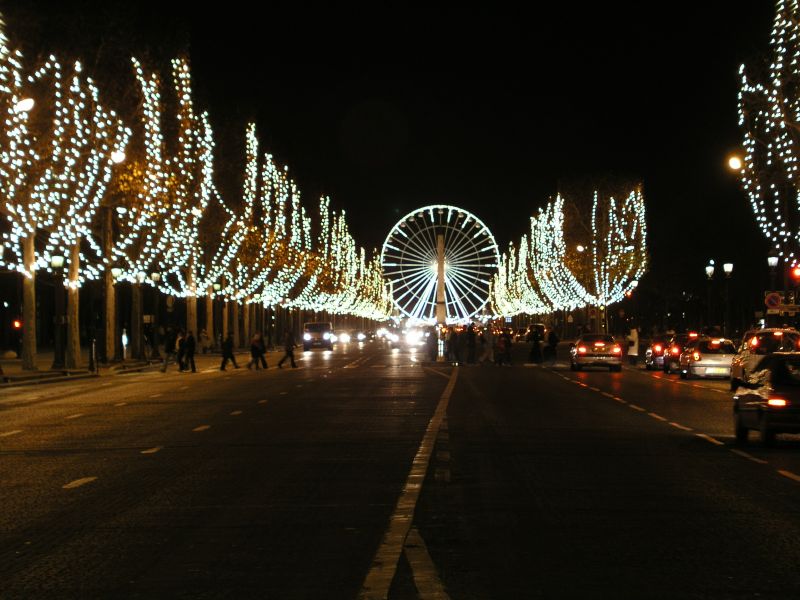 Champs Elysees im Weihnachtsschmuck, Paris