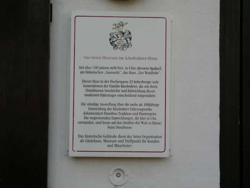 Das Setra Museum im Kässbohrerhaus
