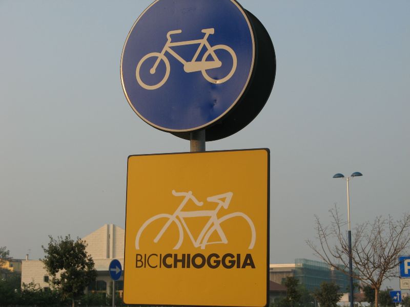 Chioggia Radweg parallel zum Strand