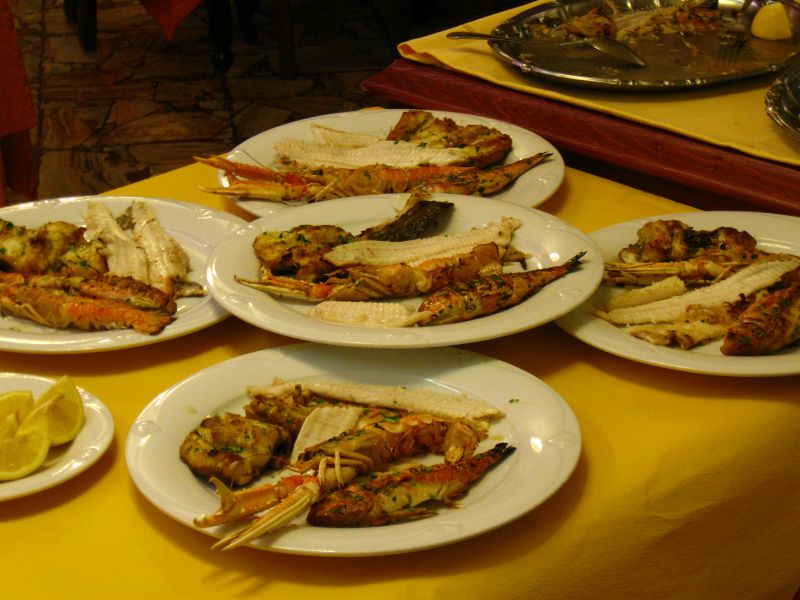 Porto Santa Margherita, gemischte Fischplatte