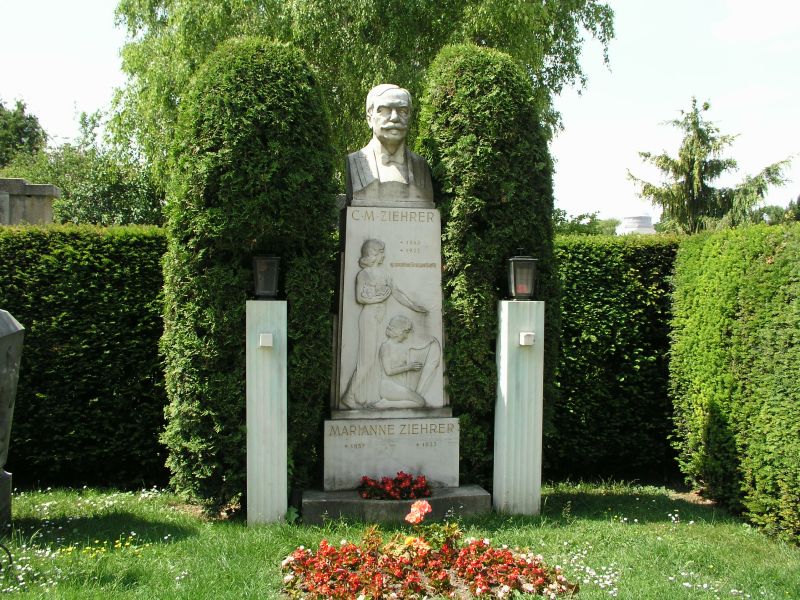 Ehrengrab von Carl Michael Ziehrer auf dem Wiener Zentralfriedhof